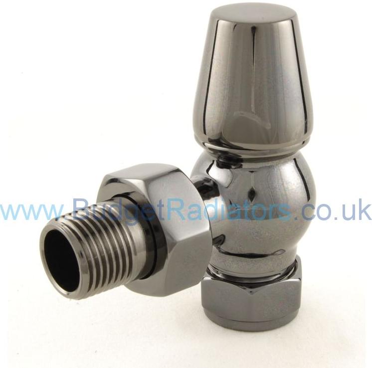 Belgravia Angled Manual Valve Set - Black Nickel